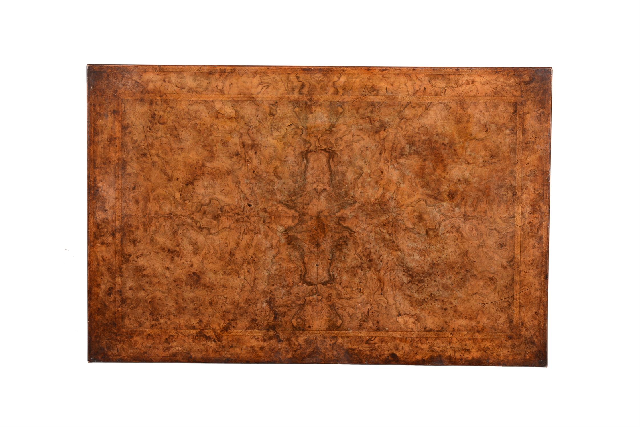 A George II figured walnut and feather banded side table, circa 1740 - Image 3 of 3