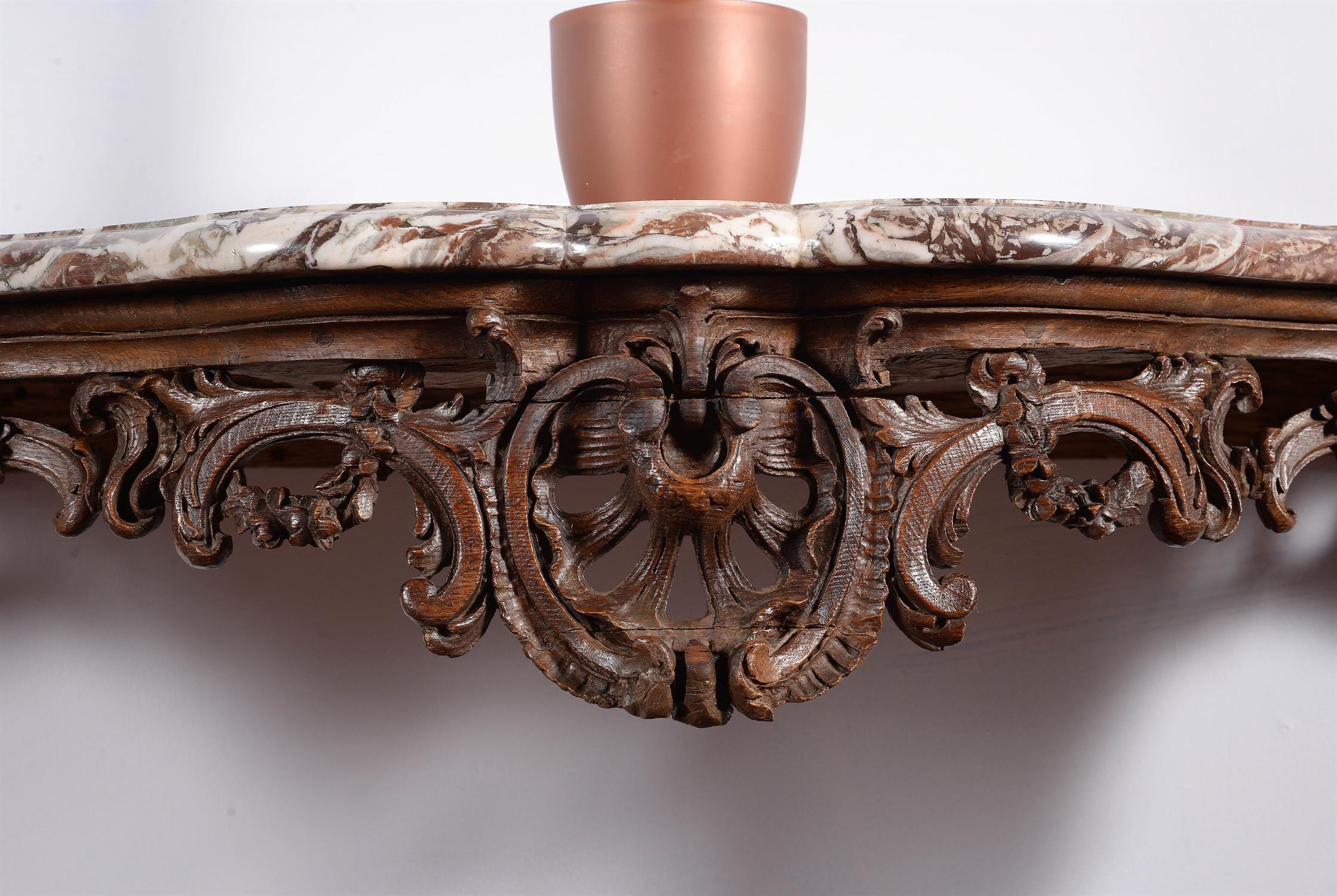 A Louis XV carved oak console table, circa 1735 - Image 5 of 5