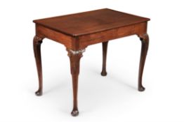 An Irish George II mahogany silver or tea table, circa 1750