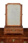 A George II walnut dressing mirror, circa 1735