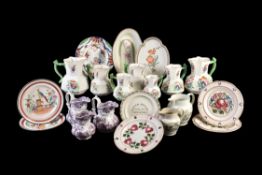 A selection of mostly Welsh pottery