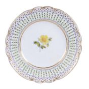 A Welsh porcelain plate