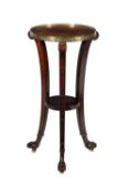 Y A Regency rosewood and gilt metal mounted torchère stand