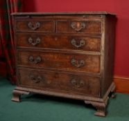 A George III mahogany bachelor's chest of drawers