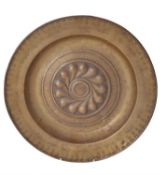 A Nuremberg gilt brass alms dish