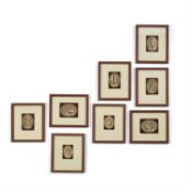 A set of eight engravings of Neoclassical subjects