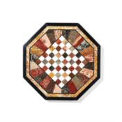 A Devon specimen marble octagonal table top