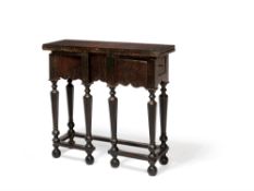 An oak gate-leg table