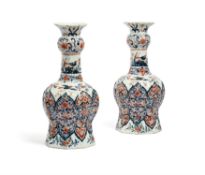 A pair of Delft vases