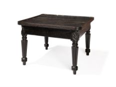Y A George IV ebony low occasional table