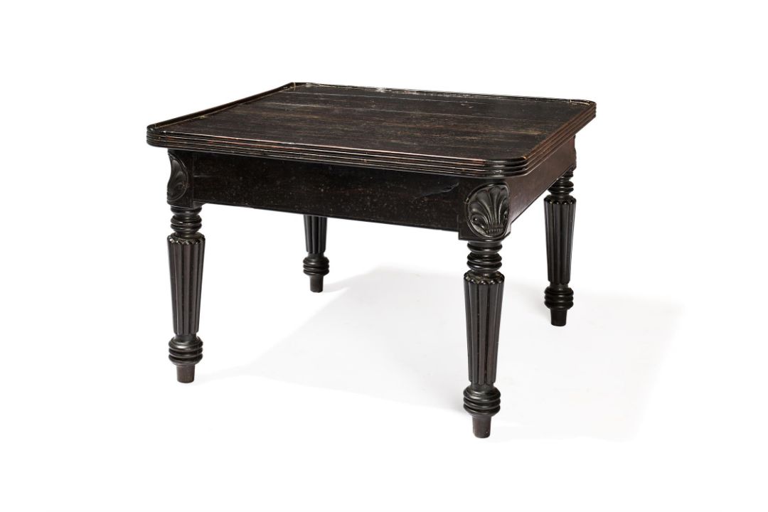 Y A George IV ebony low occasional table