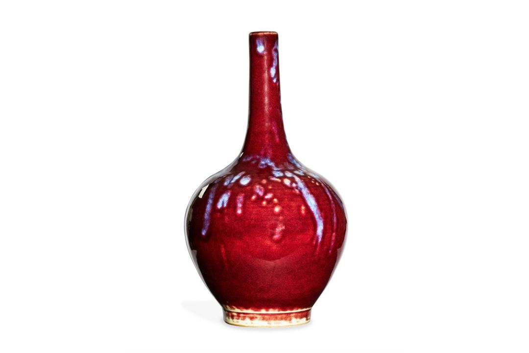 A pair of Chinese sang-de-boeuf glazed bottle vases - Image 2 of 2