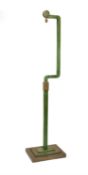 A Continental painted wood standard lamp