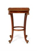 Y A Regency rosewood and gilt metal mounted jardiniere stand or torchere