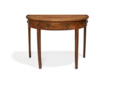 A Regency scumbled and polychrome painted pine side table