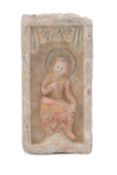 A Chinese pottery brick