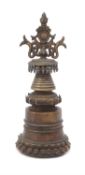 A copper alloy Stupa