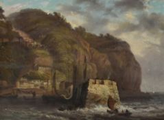 Attributed to Thomas Luny (British 1759-1837) , Clovelly