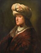Follower of Rembrandt van Rijn, Portrait of a gentleman, possibly the artist