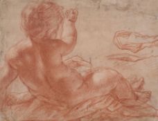 Italian School (c. 1700), Study of putto