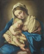 Manner of Follower of Giovanni Battista Salvi (Il Sassoferrato), Madonna and child