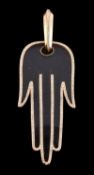 A diamond and rock crystal hand of Fatima pendant by Cartier