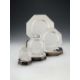 A modern Italian silver coloured octagonal table service of plates by Bruno e Cesare Zaramella e Fig - Image 1 of 2
