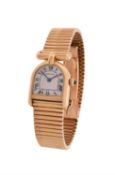 Cartier, Cloche, a lady's 18 carat gold bracelet watch