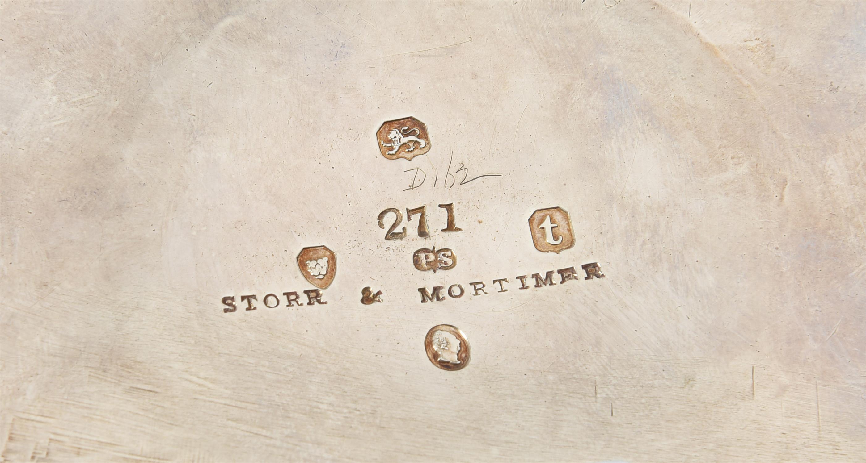 A William IV silver shaped circular warming stand for a coffee pot by Paul Storr - Image 3 of 3