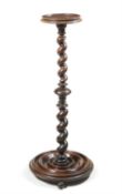 A William & Mary walnut torchere