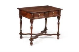 A Charles II oak side table