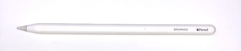 A pre-owned Apple Pencil (2nd generation) (Small inscription says 'Brownies).