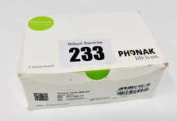 A boxed as new Phonak Naida B90-SP Hearing Aid in Silver Grey (REF: 050-0398-P6) (Some cosmetic