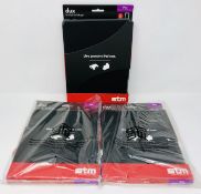 Three as new STM Dux Case for Apple iPad in Black (fits iPad 2, 3 and iPad 4).