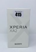 A boxed as new Sony Xperia XA2 H4133 32GB Dual SIM Smartphone in Black (IMEI: 352769090440219) (