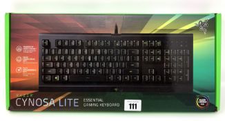 A boxed as new Razer Cynosa RGB Chroma Lite Gaming Keyboard (US English Layout) (Box sealed).