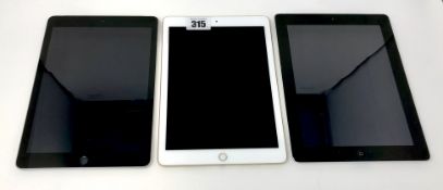Three Apple iPads sold for parts; 1 x iPad Pro 9.7
