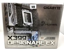 A GIGABYTE X399 Designare EX AMD Threadripper TR4 ATX Motherboard (Appears as new although some
