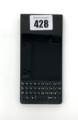 A pre-owned Blackberry Key2 BBF100-4 in Black (IMEI: 353741090166457) (FRP Locked, sold for parts