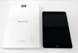 A pre-owned Apple Certified Refurbished iPad mini 5 Wi-Fi A2133 64GB in Space Grey (Serial: