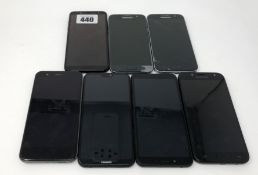 Seven pre-owned Android smartphones sold for parts (All FRP locked);