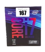 A boxed as new Intel Core i7 8700K LGA 1151 Unlocked Coffee Lake CPU (Product code: