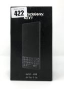 A boxed as new Blackberry Key2 BBF00-2 64GB Smartphone in Black (IMEI: 015103000252978) (Box opened,