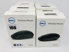 Eight pre-owned Dell WM126 Wireless Mice in original boxes and two pre-owned Dell WM326 Wireless