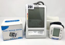 A pre-owned Citizen CH-456 Blood Pressure Monitor, a pre-owned Bluestone Automatic Wrist Blood