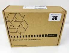 A boxed as new Jabra Pro 930 Mono UC Wireless USB Headset (930-25-509-102) (Box opened).