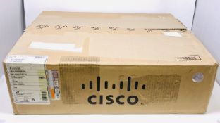 A pre-owned Cisco Catalyst WS-C2960X-48FPS-L V05 48 Port Gigabit Switch with 4 SFP ports with