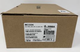 A boxed as new Zebra MC3300 Premium Rugged Android Mobile Computer / Barcode Scanner with Pistol