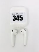 A pre-owned pair of Apple AirPods (1st Gen) with charging case (Some very minor cosmetic marks to