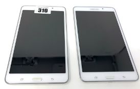 Two pre-owned Samsung Galaxy Tab 4 7.0 SM-T230 8GB Tablets in White (Shop demo models, sold for
